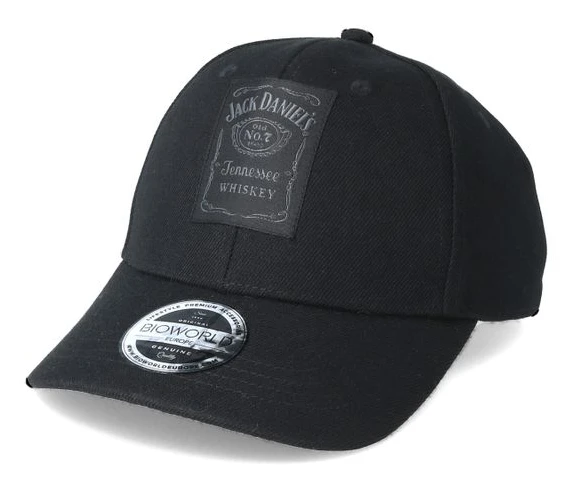 Bioworld - Svart adjustable Keps - Jack Daniel´s Bottle Logo Black Adjustable @ Hatstore
