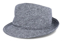 Seeberger - Svart trilby Hatt - In Soft Paper Braid Black Trilby @ Hatstore
