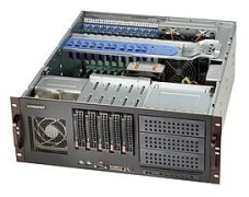 Supermicro SC842 XTQ-R606B - Kan monteras i rack 4U - utökad ATX - SATA/SAS - hot-swap 600 Watt - svart - USB/seriell