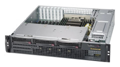 Supermicro SC825M BTQC-R802LPB - Kan monteras i rack 2U - förbättrad utökad ATX - SATA/SAS - hot-swap 800 watt - svart