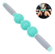 Fascia Roller for Cellulite, Muscle Roller, Fat Removal, Green, Three Balls