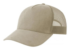 Atlantis Unisex Vuxen Rapper 5 Panel Mocka Hållbar Truckerkeps Stone One Size