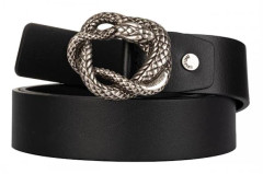 JUST CAVALLI Herrbälte i Läder NODO SNAKE ITALY - Storlek: 110