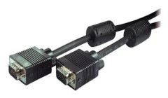 S-Conn 3 m, S-VGA, 3 m, VGA (D-Sub), VGA (D-Sub), Hane, Hane, Nickel