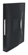 Esselte Vivida - Dokumentplånbok - expanderar - 6 utrymmen - för A4 (210 x 297 mm) - kapacitet: 300 ark - tabbad - intensivsvart