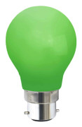  LED-Lampa Normal, B22 Grön 15lm 0,9W(2W)