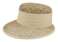 Seeberger - Beige fitted Keps - Seagras Cap Natural/Linen Fitted @ Hatstore