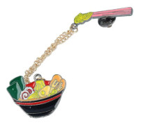 Cap Pins - Multi Tillbehör - Ramen Tonkotsu Metal Enamel Pin @ Hatstore
