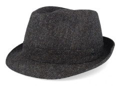 Lierys - Grå trilby Hatt - Wool Grey Cognac Trilby @ Hatstore