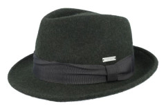 Seeberger - Grön trilby Hatt - Felt Green Trillby @ Hatstore