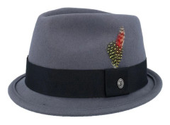 Jaxon & James - Grå trilby Hatt - Dekker Crushable Hat Grey Trilby @ Hatstore