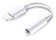 2x BT Lightning till 3,5 mm adapter för hörlurar BT ljud och samtal