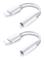 2x BT Lightning till 3,5 mm adapter för hörlurar BT ljud och samtal
