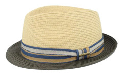 Stetson - Beige straw Hatt - Toyo Olive/Beige Trilby @ Hatstore