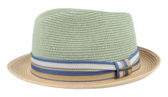 Stetson - Grön trilby Hatt - Toyo Moss/Beige Trilby @ Hatstore
