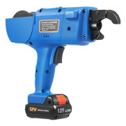 Armeringsbindare - Batteridriven - 0,8 s/knut - Omfång 8–34 mm - 2×12V Li-ion 4500 mAh - EU-laddare 100–240 V - 110 m tråd 0,8 mm - Blå