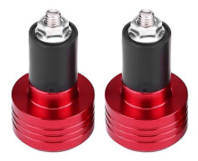 [RM]Par 22 mm universella aluminium motorcykelhandtag ändar viktbalansplugg röd