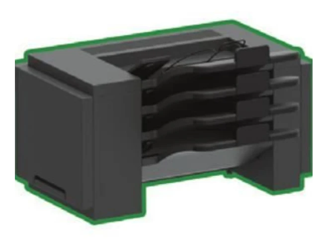 Pappersfack - LEXMARK - 4-FACKS POSTLÅDA - Svart - Kompatibel med MS725 / MS82X / MX822 / MX826 - A4 till A6