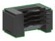 Pappersfack - LEXMARK - 4-FACKS POSTLÅDA - Svart - Kompatibel med MS725 / MS82X / MX822 / MX826 - A4 till A6