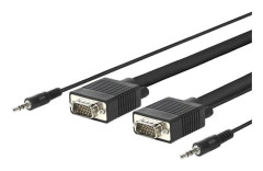 Microconnect MONGG5BMJ video cable adapter 5 m VGA (D-Sub) + 3.5mm Black