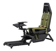 Next Level Racing Boeing Military Edition - Flygsimulatorcockpit - ergonomisk - kanvas, högdensitetsskum, polyuretanläder - grön