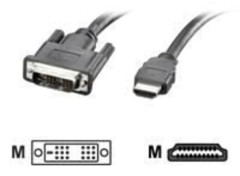 VALUE DVI (18+1)/HDMI 2m, 2 m, HDMI, DVI-D, Svart, Hane/Hane