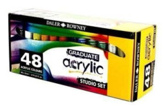 Kreativt hobbykit - DALER ROWNEY - 123900048 - 48 akrylfärger - Innehåll 22 ml