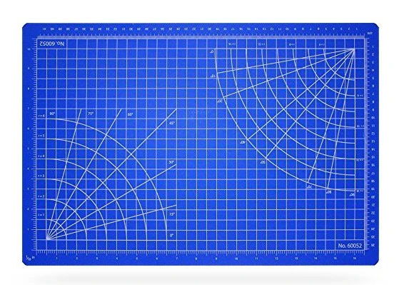 Excel skärmatta 457 x 305 mm blå