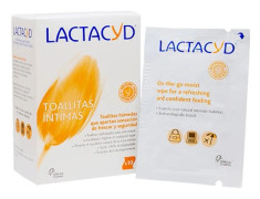 Intima våtservetter - LACTACYD - 10 enheter - Hypoallergenisk - Blandad - Vuxen