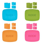 Färgade hättor - RODE - NT-USB Mini - Orange, Grön, Blå - 4 stycken - Identifieringsetiketter