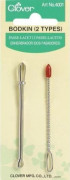 Bodkin - Klöver - Spetsögla - 2 Stilar - Svart - 2/Pkg