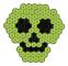 Hama Strykpärlor Midi Grusel - Glow in the Dark, Svart