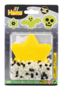Hama Strykpärlor Midi Grusel - Glow in the Dark, Svart