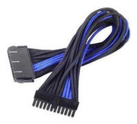 SilverStone SST-PP07-MBBA - 30 cm moderkort 24-stift till 24-stifts ärmförlängningskabel, svart blå