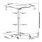 Desk Table for laptop Maclean, height adjustment, to work standing up, max height 113cm, MC-892B