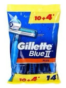 Engångsrakhyvlar för män Gillette Blue 2 Plus 10 + 4 st