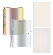JTTXIU A5 6-ringpärmar i transparent PVC, set om 2 (färger) med ark - Mod. 052