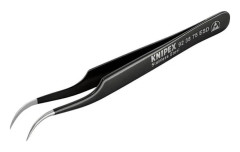 Knipex 92 38 75 ESD Precisionspincett Skärspets, böjd 45° 120 mm