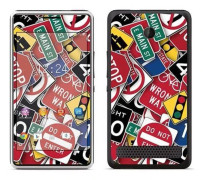 Skin Stickers för Sony xperia e1 (Klistermärke: Vägskyltar)
