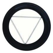 Svart rosett för 100 mm spis