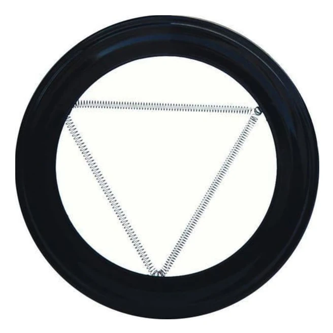 Svart rosett för 100 mm spis
