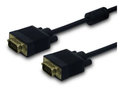 Savio CL-51, 10 m, VGA (D-Sub), VGA (D-Sub), hane, hane, nickel