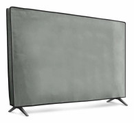 Kwmobile TV-skärmhus 43" Ljusgrå – Rep-skydd, åtkomst till portar, modell 51701.25