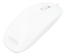  LogiLink Slim Optisk USB-mus Vit