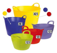 Hink "Flex Bag", ca 28 l, blå färg