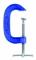 Generisk Eclipse G Clamp 10,2cm 100mm - E20-4