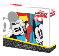 lunchuppsättning Mickey Mouse aluminium blå/röd 2 st