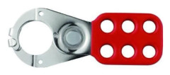 ABUS KG Abus - 801 Lock Out Hasp 1in Red med klämma - ABU801R - 33551