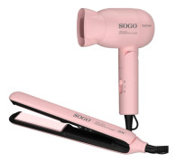 Sogo SEC-SS-3870 hårstylare Hårstylingset Varm Rosa