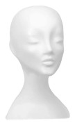 Wig Stand Women - Styrofoam Wig Holder White